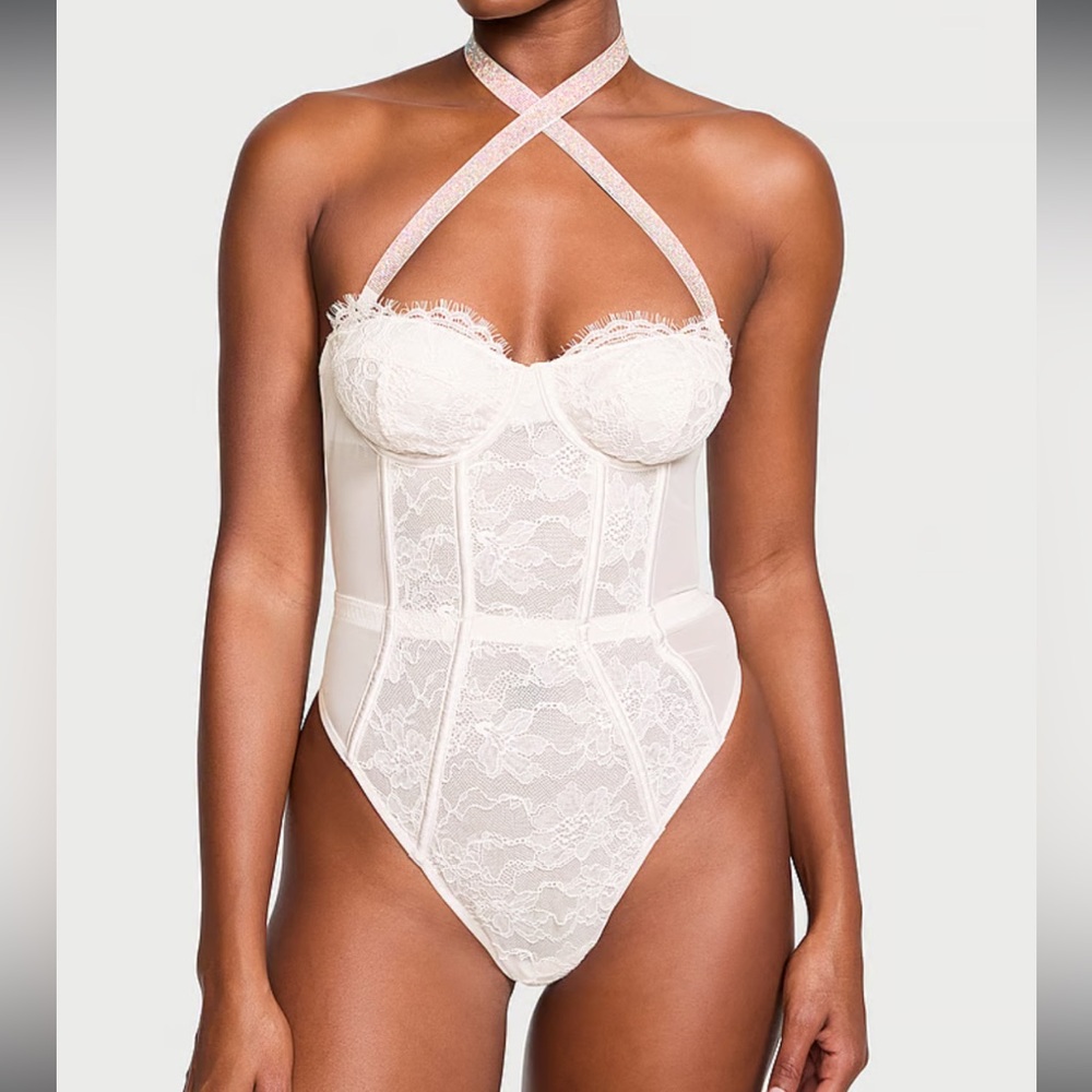 Victoria Secret Halter Lace Teddy